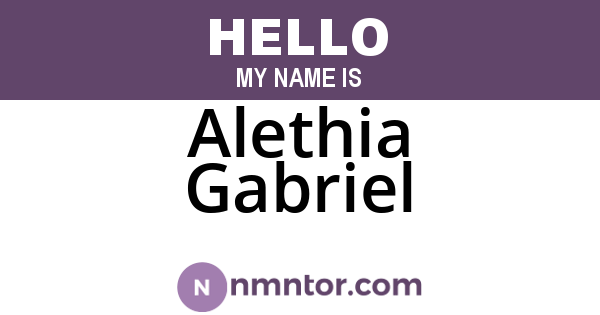 Alethia Gabriel