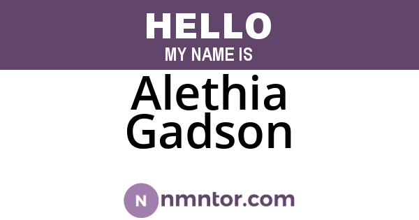 Alethia Gadson