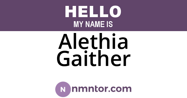 Alethia Gaither