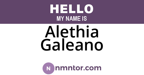 Alethia Galeano
