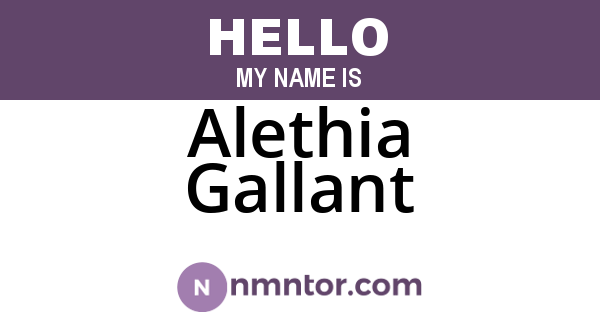 Alethia Gallant