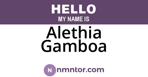 Alethia Gamboa
