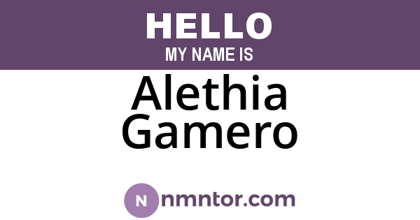 Alethia Gamero