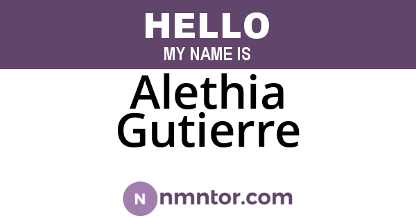 Alethia Gutierre