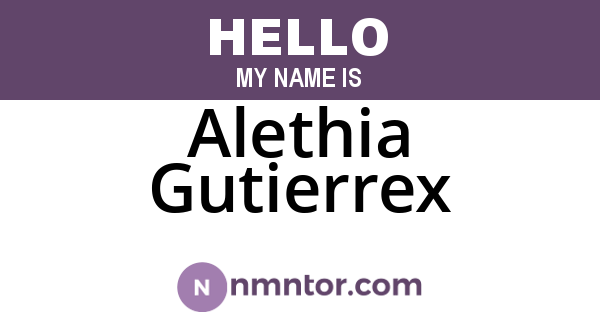Alethia Gutierrex