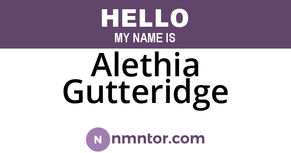 Alethia Gutteridge
