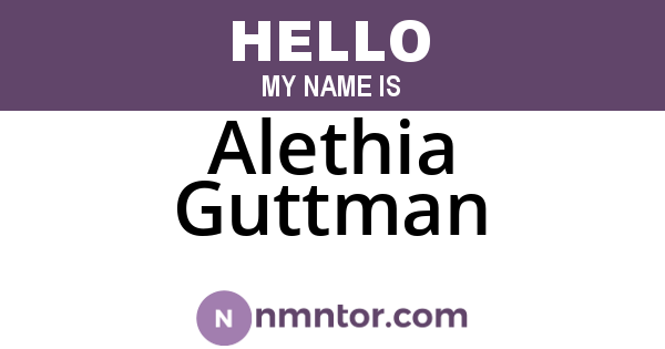 Alethia Guttman
