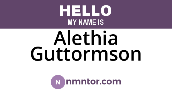 Alethia Guttormson
