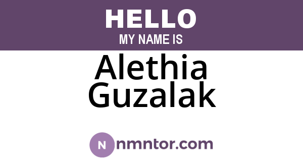 Alethia Guzalak