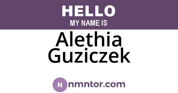 Alethia Guziczek