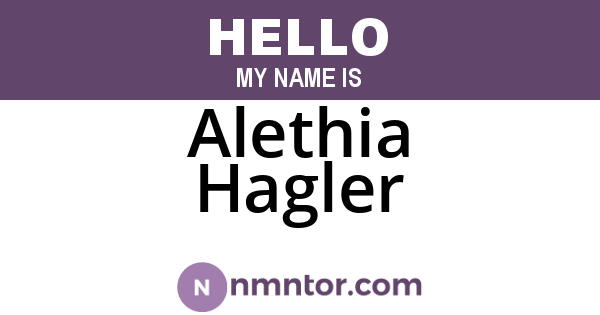 Alethia Hagler