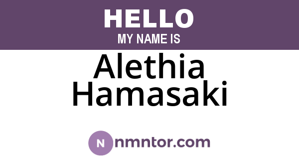 Alethia Hamasaki