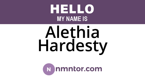 Alethia Hardesty