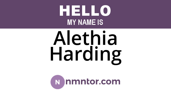 Alethia Harding