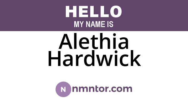 Alethia Hardwick