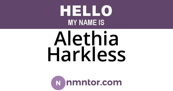Alethia Harkless