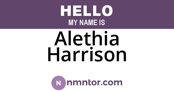 Alethia Harrison