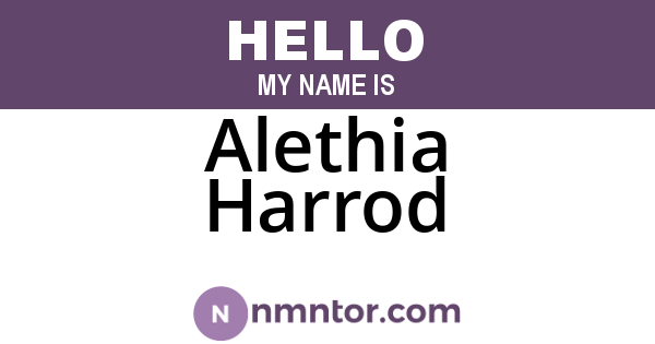 Alethia Harrod