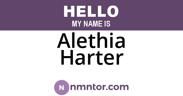 Alethia Harter
