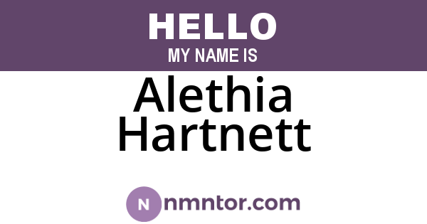 Alethia Hartnett