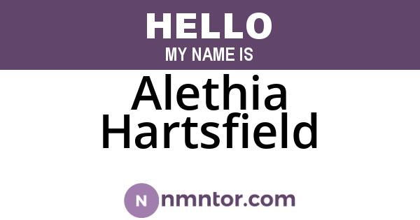Alethia Hartsfield