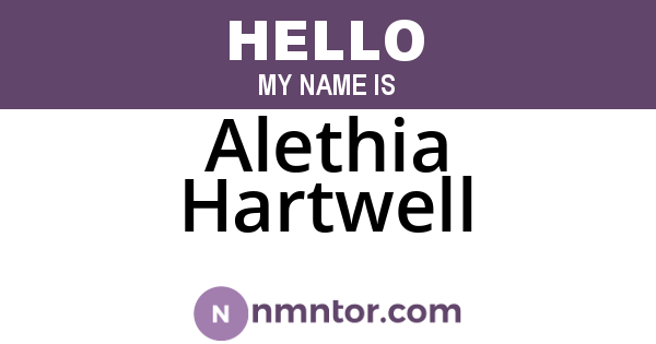 Alethia Hartwell