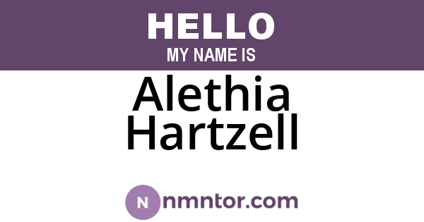 Alethia Hartzell