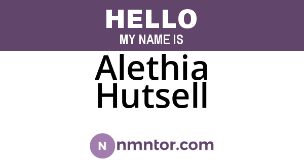 Alethia Hutsell