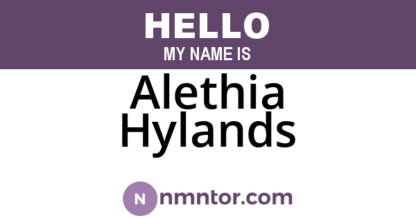 Alethia Hylands