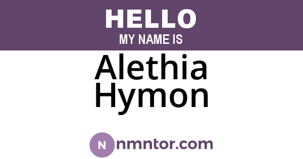 Alethia Hymon