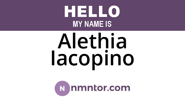 Alethia Iacopino
