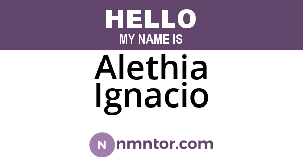 Alethia Ignacio