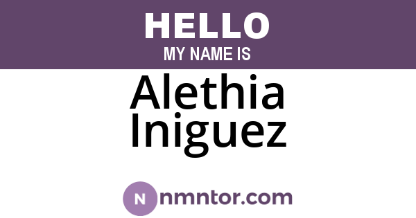 Alethia Iniguez