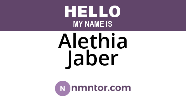 Alethia Jaber