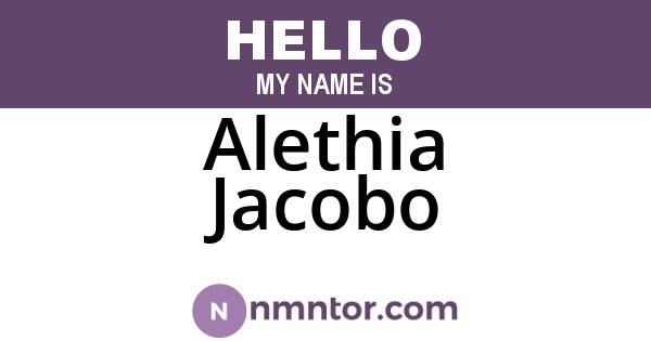 Alethia Jacobo
