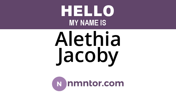 Alethia Jacoby