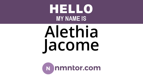 Alethia Jacome