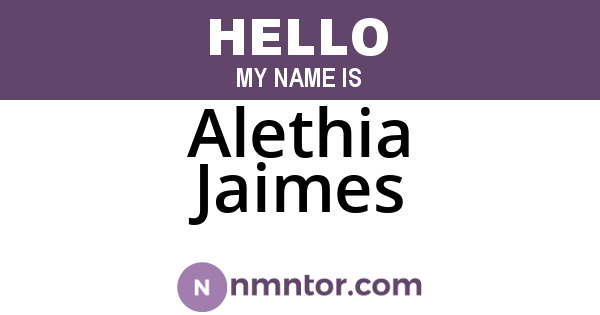 Alethia Jaimes