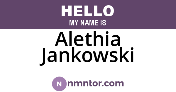 Alethia Jankowski