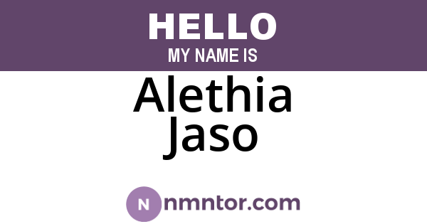 Alethia Jaso
