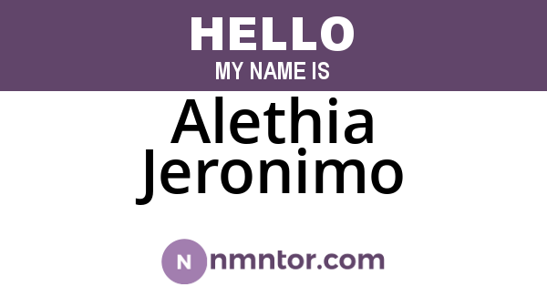 Alethia Jeronimo