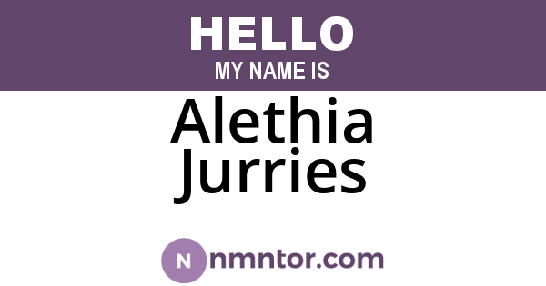 Alethia Jurries