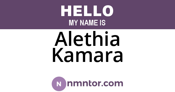 Alethia Kamara