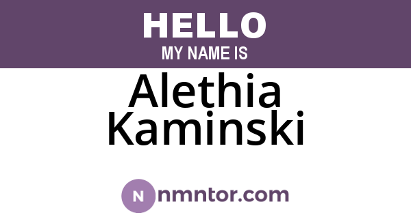 Alethia Kaminski