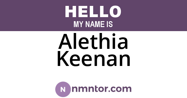 Alethia Keenan