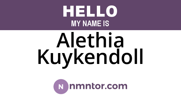 Alethia Kuykendoll