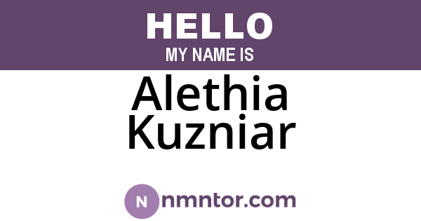 Alethia Kuzniar