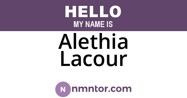 Alethia Lacour