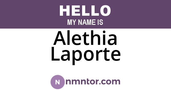 Alethia Laporte