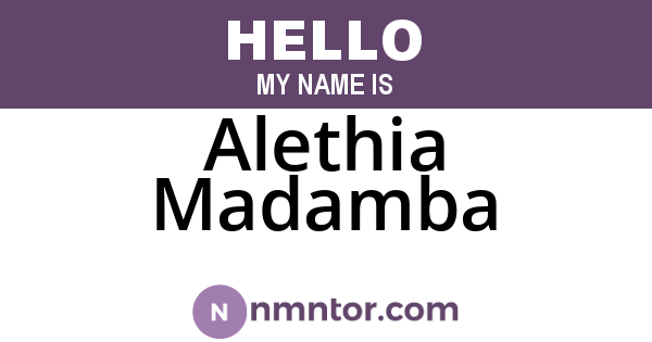 Alethia Madamba